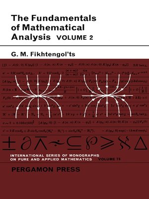 cover image of The Fundamentals of Mathematical Analysis